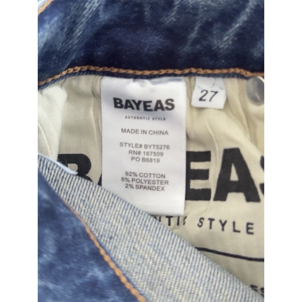 Bayeas NWT High Rise Vintage Straight Denim Jeans Nordstrom 27 x 30 - Picture 6 of 11